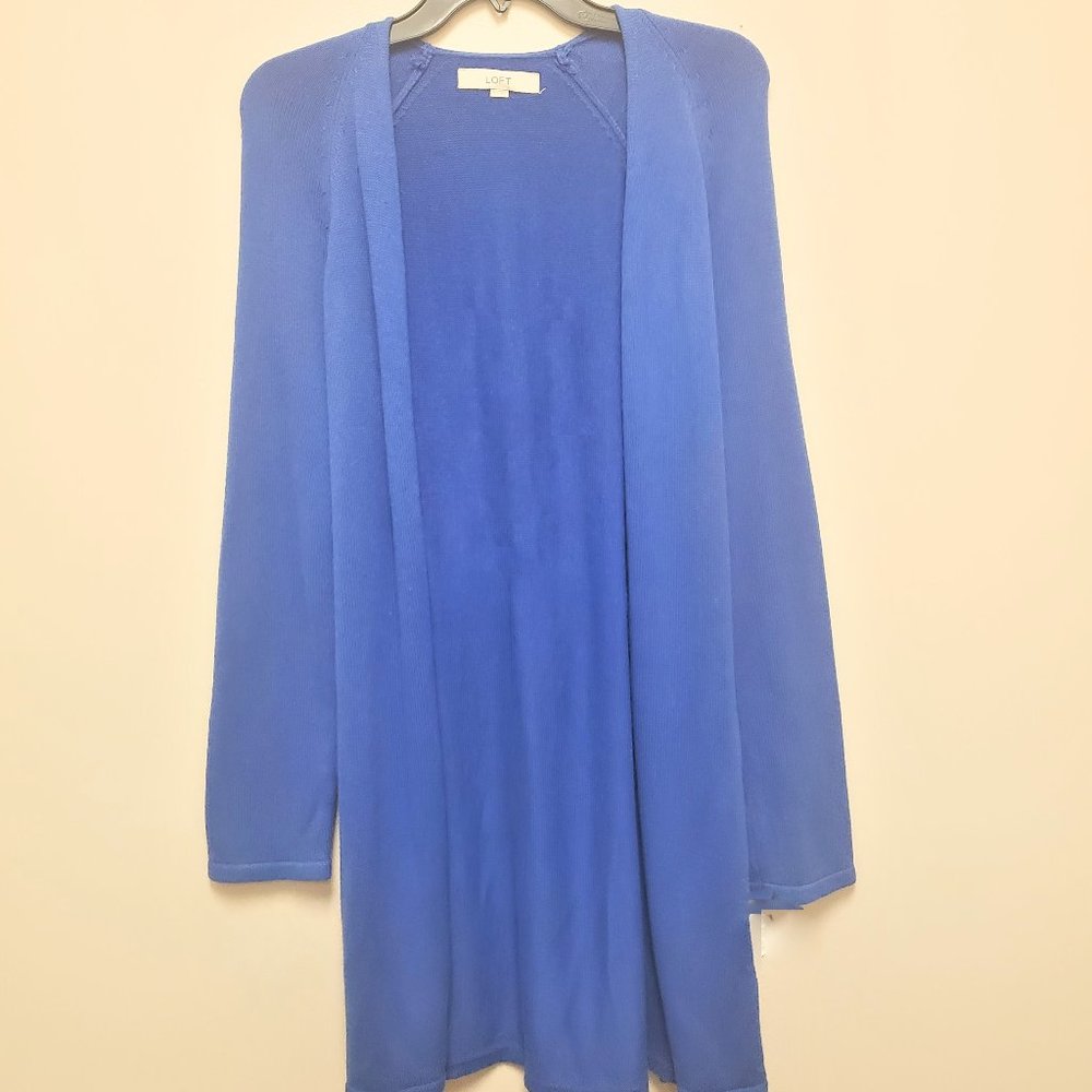 Loft Long Blue Knit Sweater
